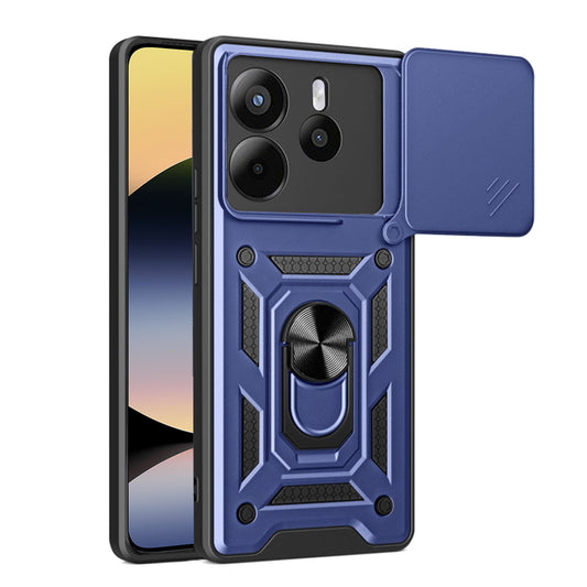 Hoes voor Xiaomi Redmi Note 14 4G (Standaard), Techsuit, CamShield, Blauw