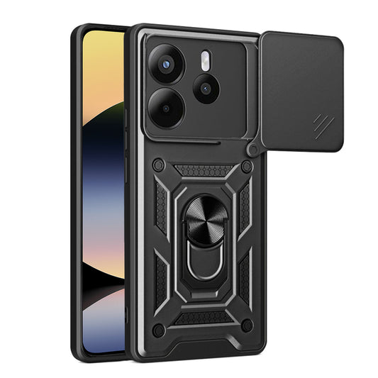 Hoes voor Xiaomi Redmi Note 14 4G (Standaard), Techsuit, CamShield, Zwart