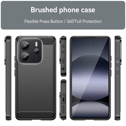 Case for Xiaomi Redmi Note 14 4G (Standard), Techsuit, Carbon, Blue