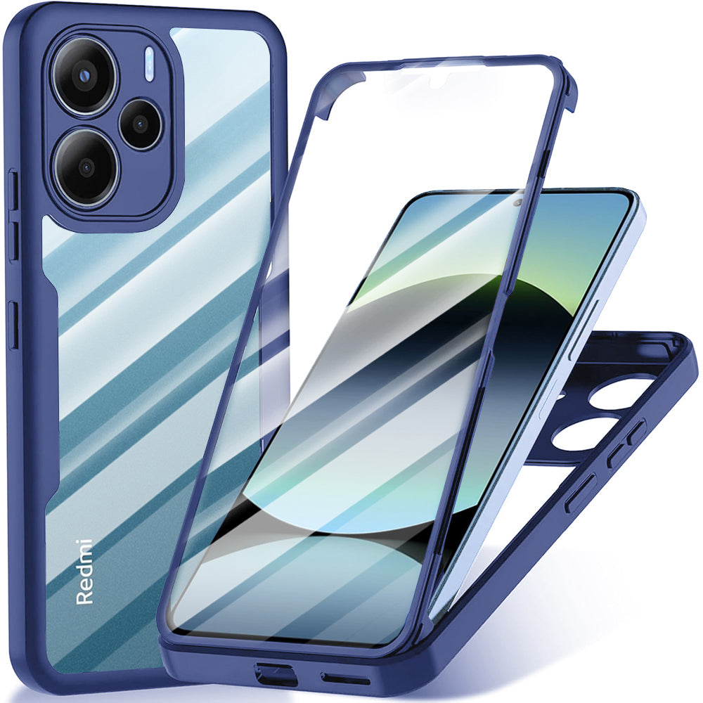Hoes voor Xiaomi Redmi Note 14 4G (Standaard), Techsuit, ColorVerse 360, Blauw