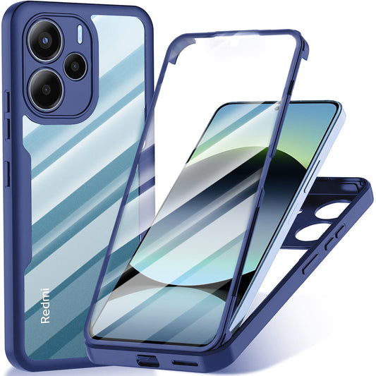 Hoes voor Xiaomi Redmi Note 14 4G (Standaard), Techsuit, ColorVerse 360, Blauw