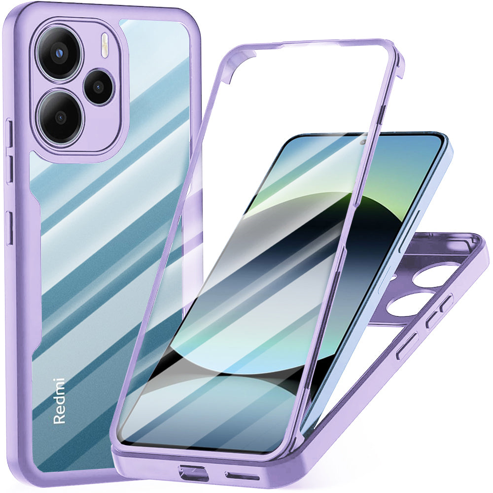 Hoes voor Xiaomi Redmi Note 14 4G (Standaard), Techsuit, ColorVerse 360, Paars