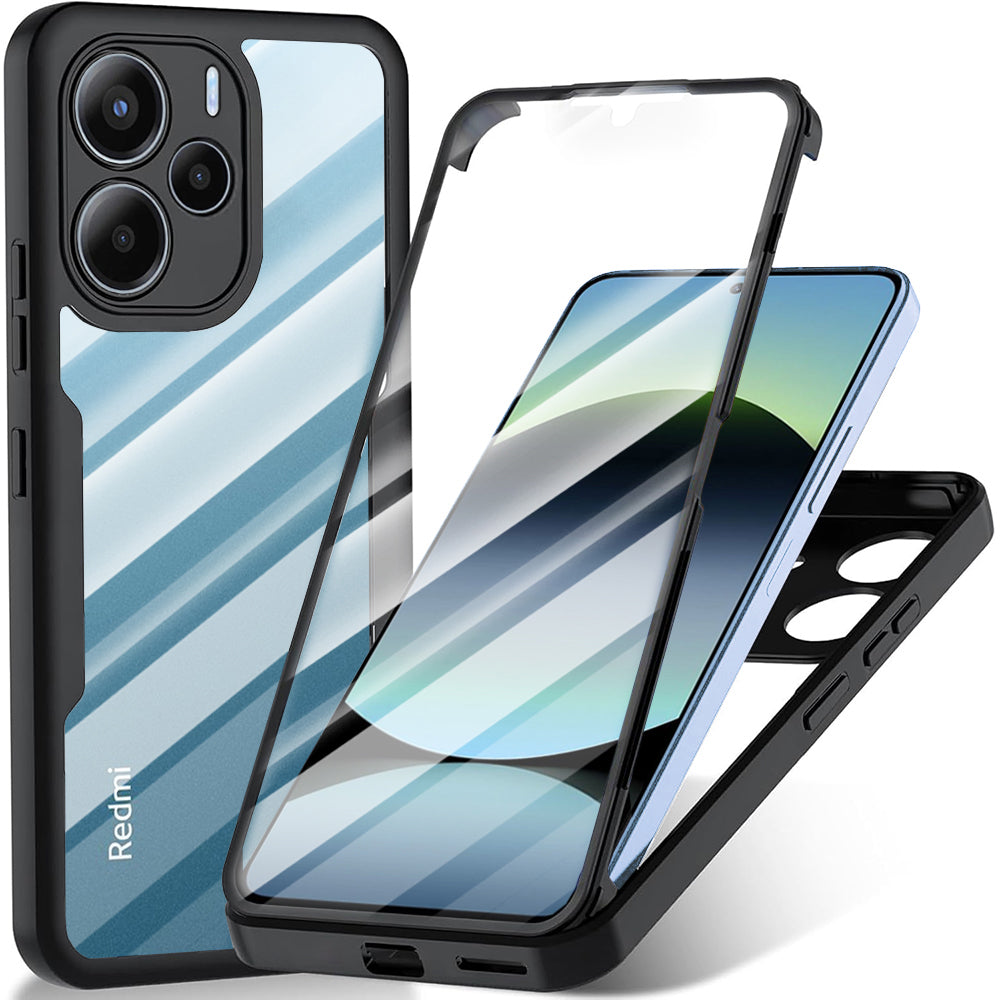 Hoes voor Xiaomi Redmi Note 14 4G (Standaard), Techsuit, ColorVerse 360, Zwart