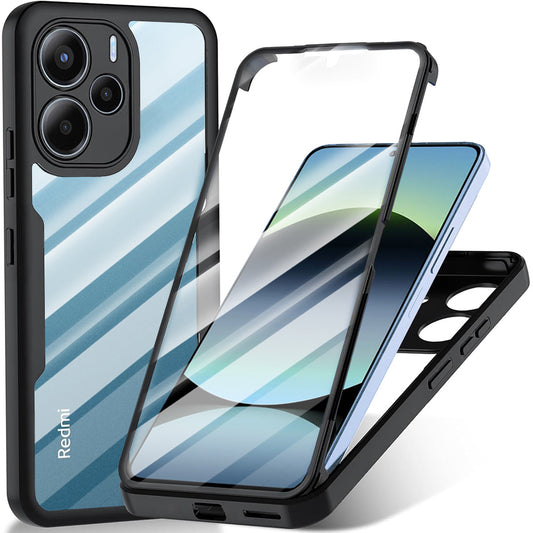 Hoes voor Xiaomi Redmi Note 14 4G (Standaard), Techsuit, ColorVerse 360, Zwart