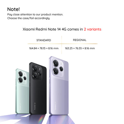Hoesje voor Xiaomi Redmi Note 14 4G (Standaard), Techsuit, ColorVerse 360, Roze