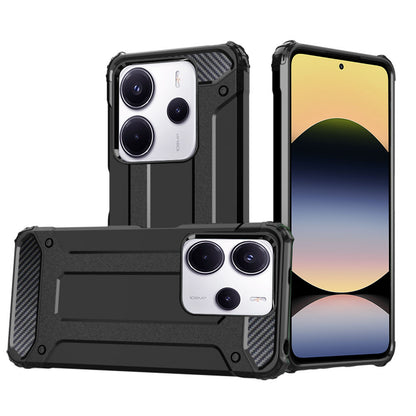 Hoesje voor Xiaomi Redmi Note 14 4G (Standaard), Techsuit, Hybrid Armor, Zwart
