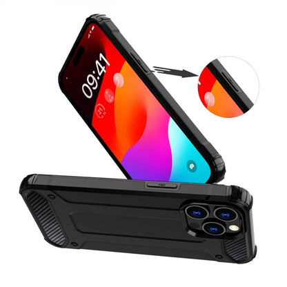Hoesje voor Xiaomi Redmi Note 14 4G (Standaard), Techsuit, Hybrid Armor, Zwart