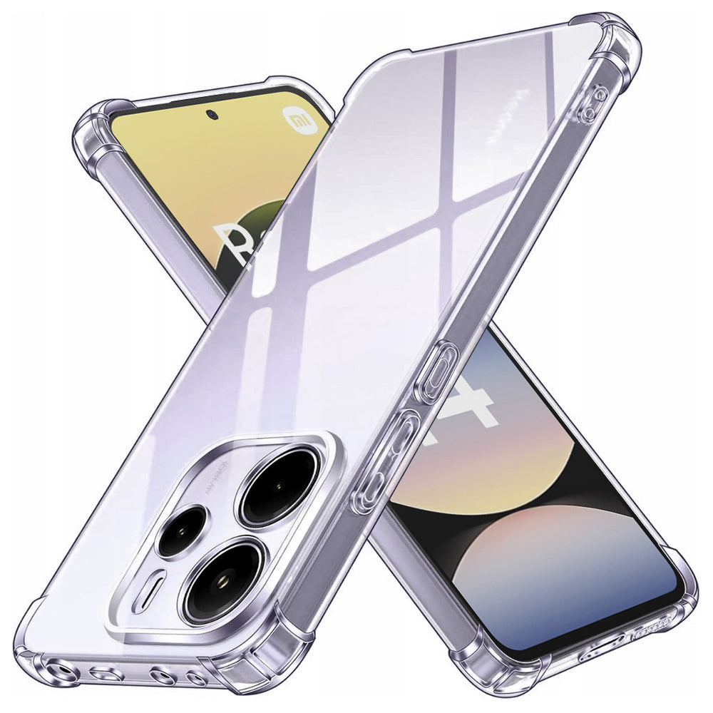 Case for Xiaomi Redmi Note 14 4G (Standard), Techsuit, Shockproof Clear, Transparent