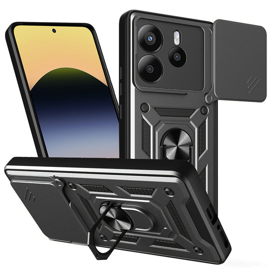 Hoes voor Xiaomi Redmi Note 14 5G, Techsuit, CamShield, Zwart