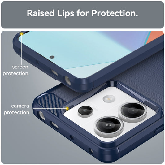 Hoesje voor Xiaomi Redmi Note 14 5G, Techsuit, Carbon, Zwart