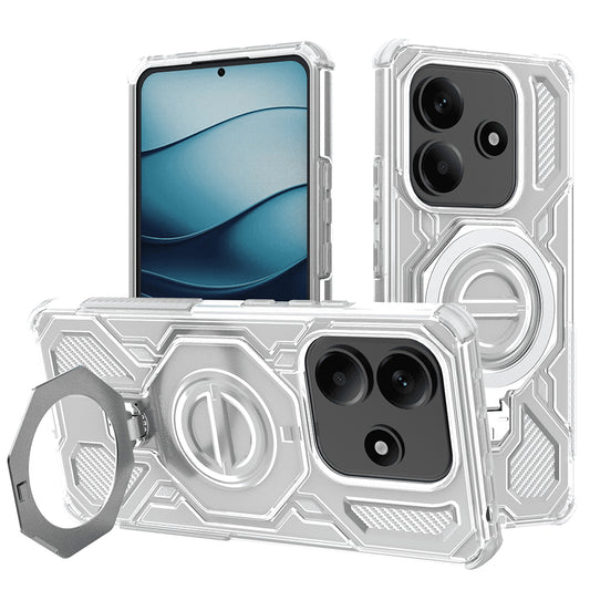 Hoes voor Xiaomi Redmi Note 14 5G, Techsuit, Carbon Shield Pro, Wit