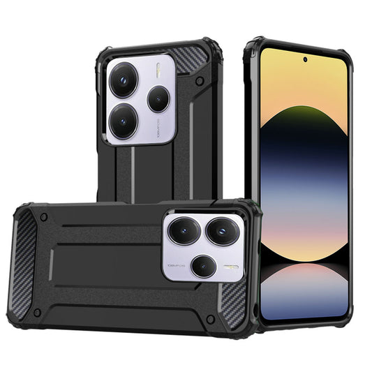 Hoes voor Xiaomi Redmi Note 14 5G, Techsuit, Hybrid Armor, Zwart