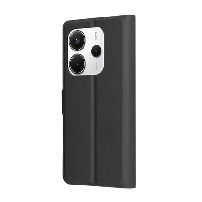 Hoes voor Xiaomi Redmi Note 14 5G, Techsuit, Leather Folio, Zwart