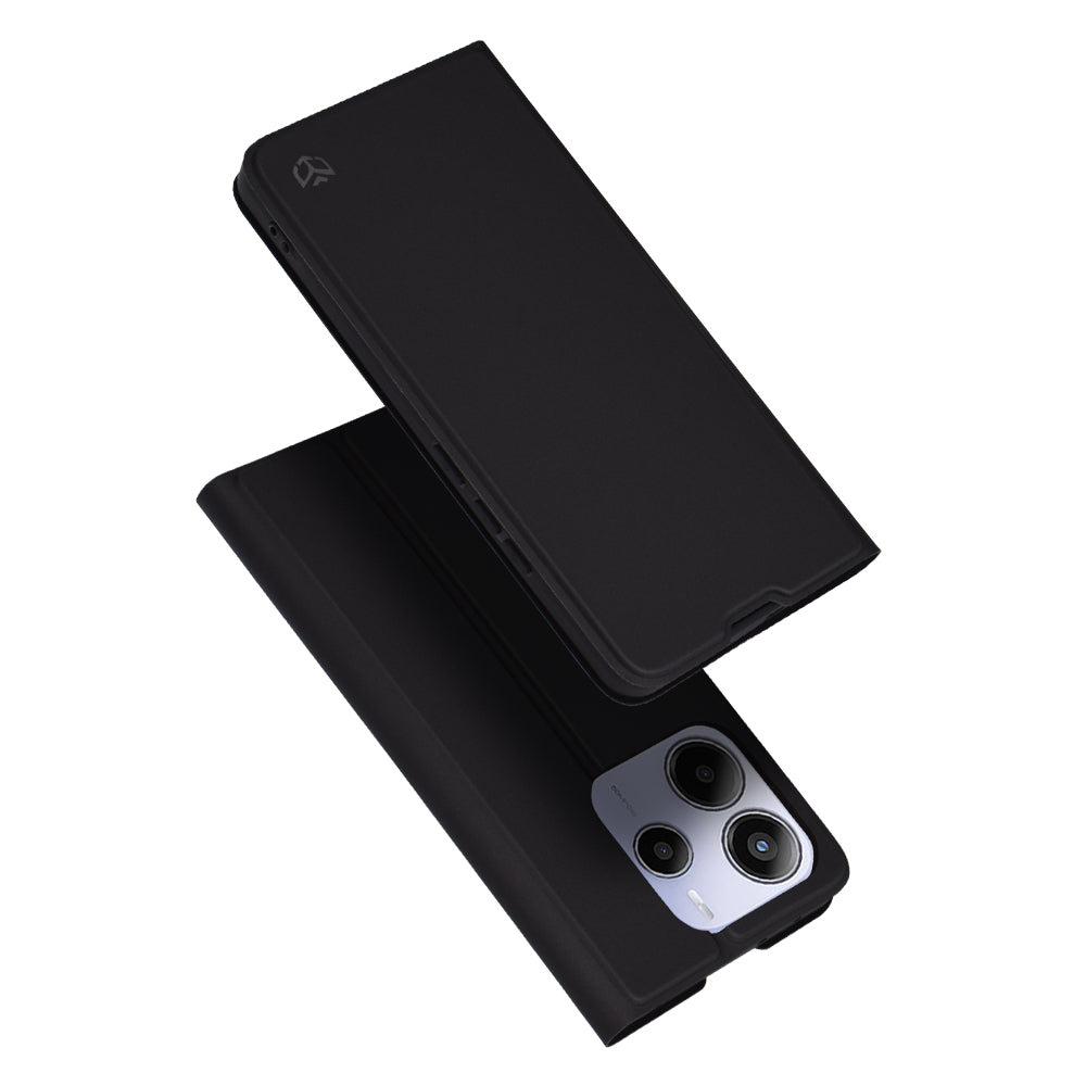 Hoes voor Xiaomi Redmi Note 14 5G, Techsuit, Magskin Book, Zwart