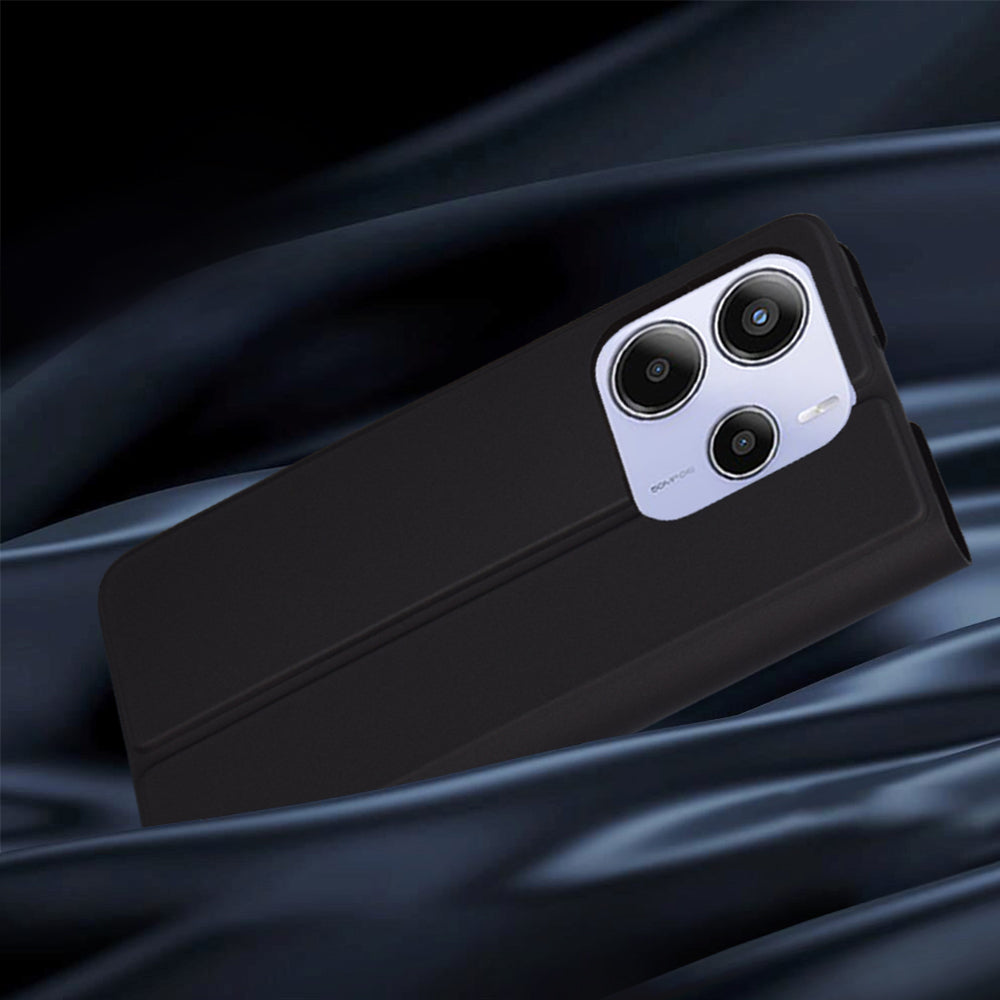 Hoes voor Xiaomi Redmi Note 14 5G, Techsuit, Magskin Book, Zwart