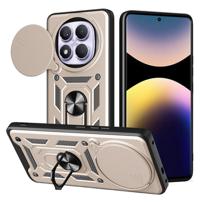 Hoes voor Xiaomi Redmi Note 14 Pro 4G, Techsuit, CamShield, Goudkleurig