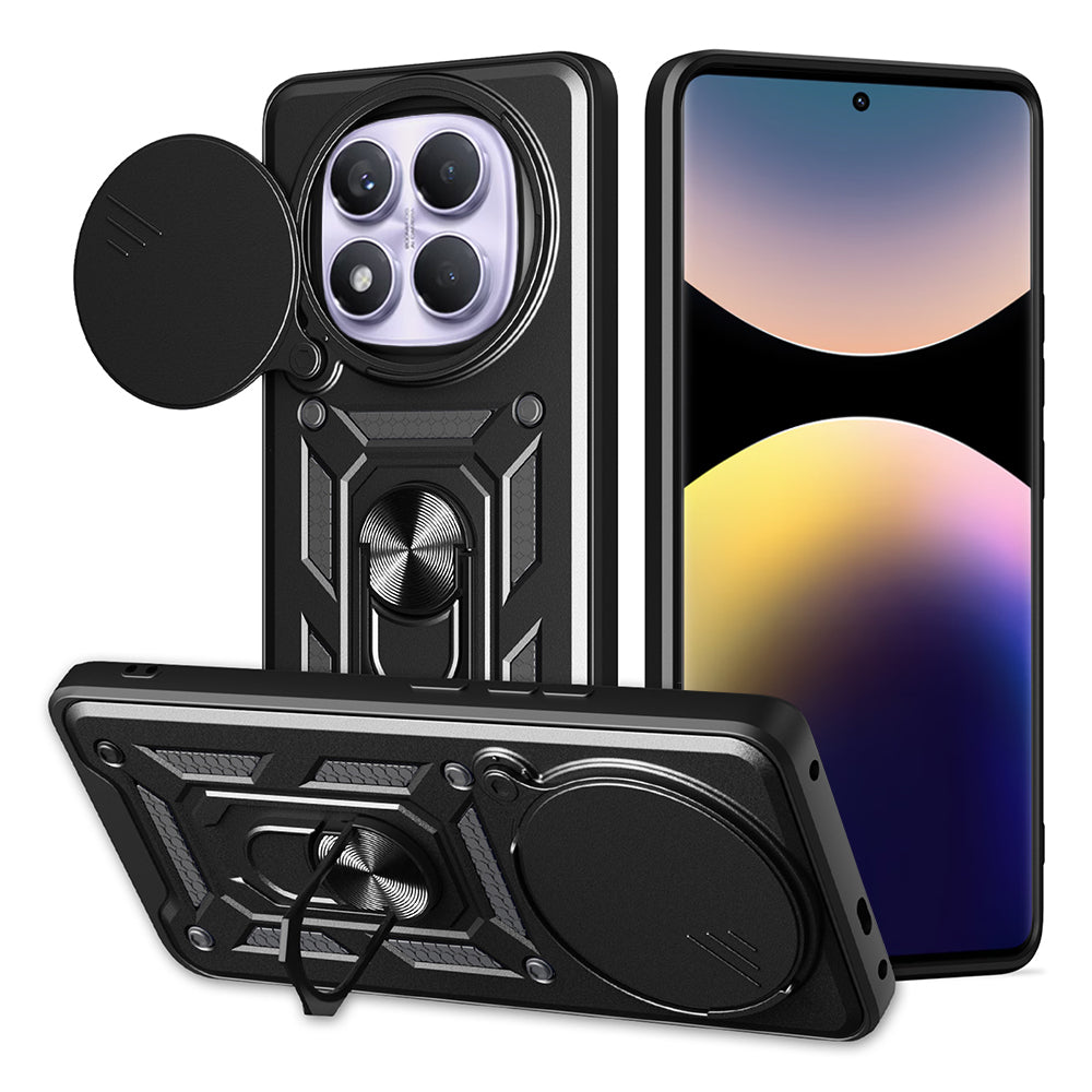 Hoesje voor Xiaomi Redmi Note 14 Pro 4G, Techsuit, CamShield, Zwart