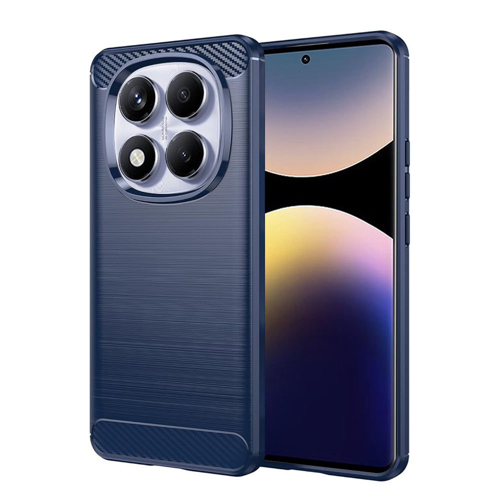 Hoes voor Xiaomi Redmi Note 14 Pro 4G, Techsuit, Carbon, Blauw