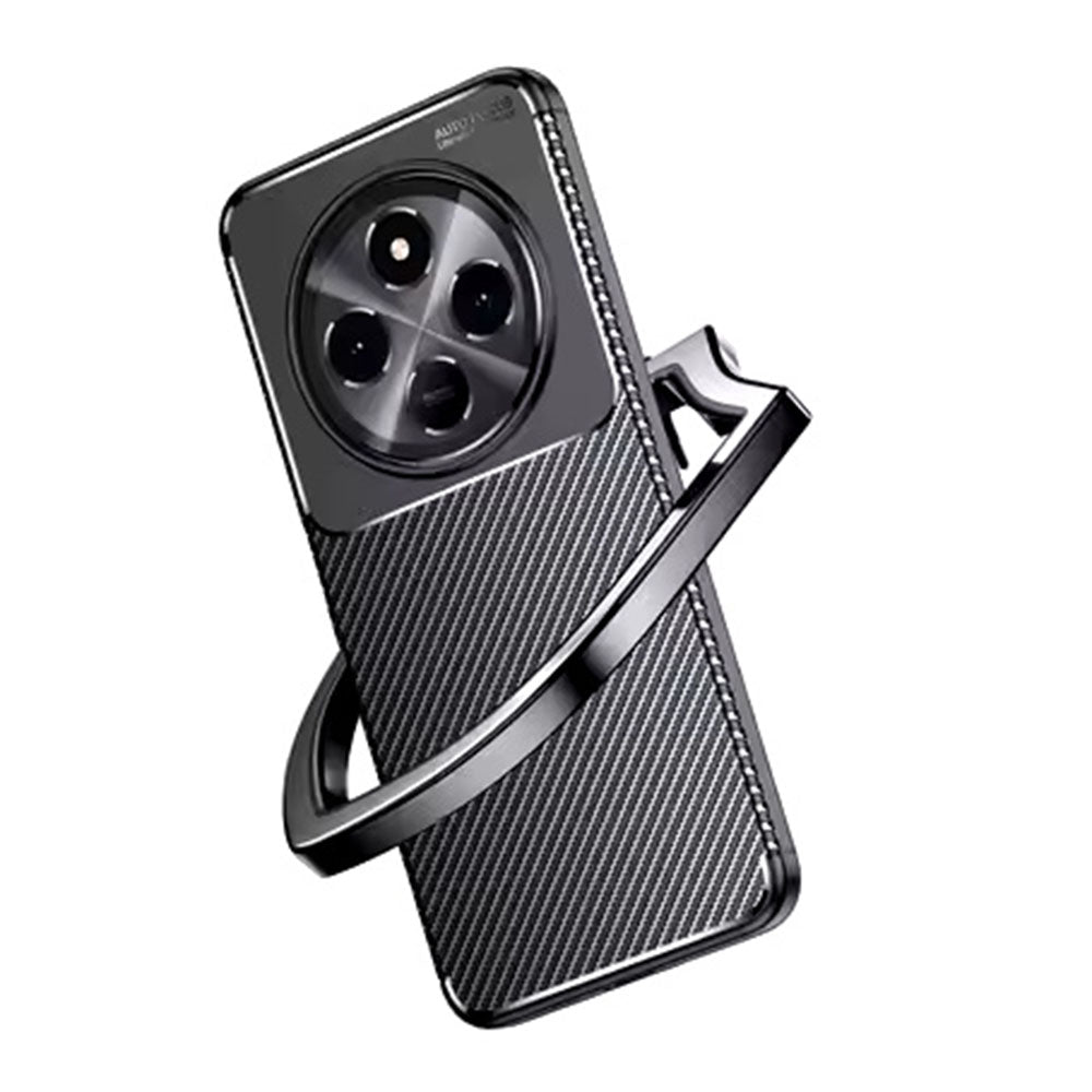 Hoes voor Xiaomi Redmi Note 14 Pro 4G, Techsuit, CarbonFiber, Zwart