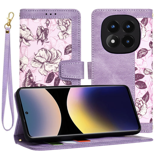 Case for Xiaomi Redmi Note 14 Pro 4G, Techsuit, FlipCraft, Purple