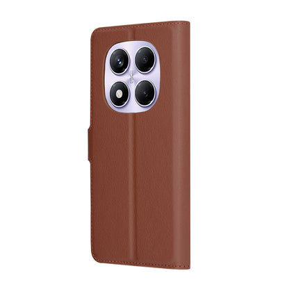 Hoes voor Xiaomi Redmi Note 14 Pro 4G, Techsuit, Leather Folio, Bruin