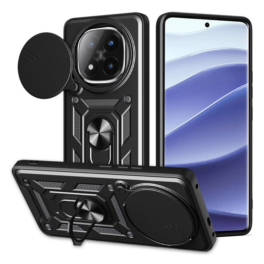 Hoesje voor Xiaomi Redmi Note 14 Pro+ 5G, Techsuit, CamShield, Zwart