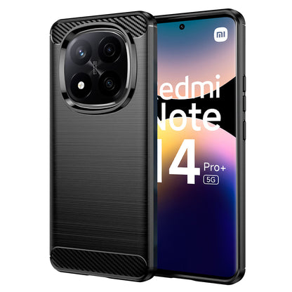 Hoes voor Xiaomi Redmi Note 14 Pro+ 5G, Techsuit, Carbon, Zwart