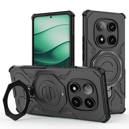 Hoes voor Xiaomi Redmi Note 14 Pro+ 5G, Techsuit, Carbon Shield Pro, Zwart