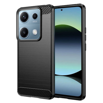 Hoes voor Xiaomi Redmi Note 14S, Techsuit, Carbon, Zwart