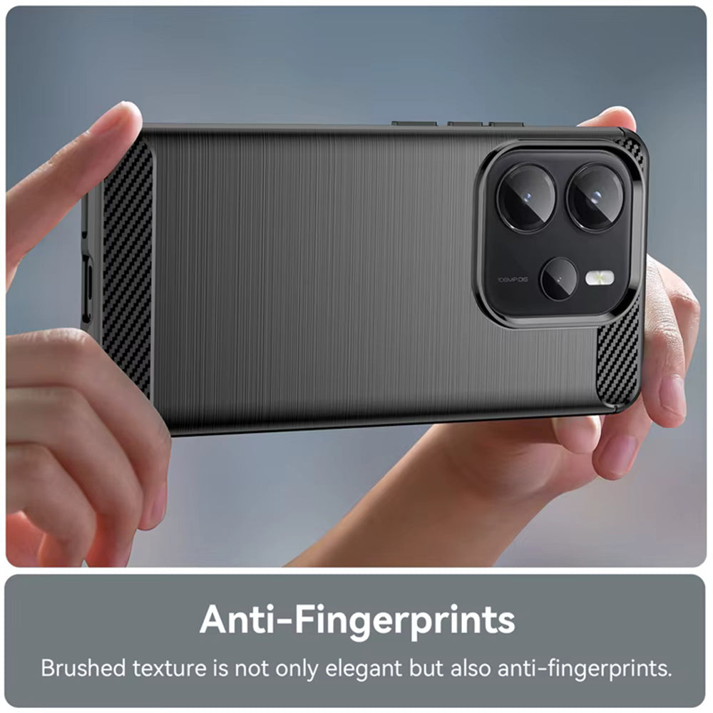 Hoes voor Xiaomi Redmi Note 14S, Techsuit, Carbon, Zwart