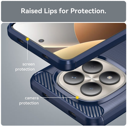 Hoes voor Xiaomi Redmi Note 15 Pro 4G, Techsuit, Carbon, Blauw