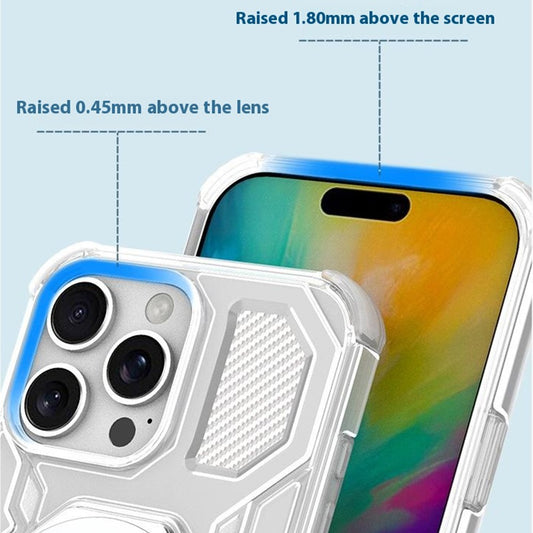 Hoes voor Xiaomi Redmi Note 15 Pro 4G, Techsuit, Carbon Shield Pro, Wit