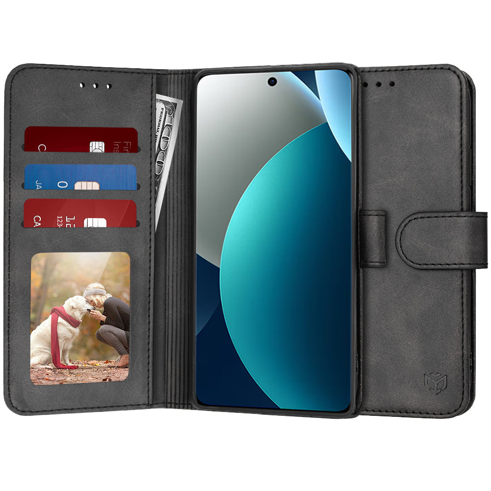 Hoes voor Xiaomi Redmi Note 15 Pro 4G, Techsuit, Diary Book, Zwart