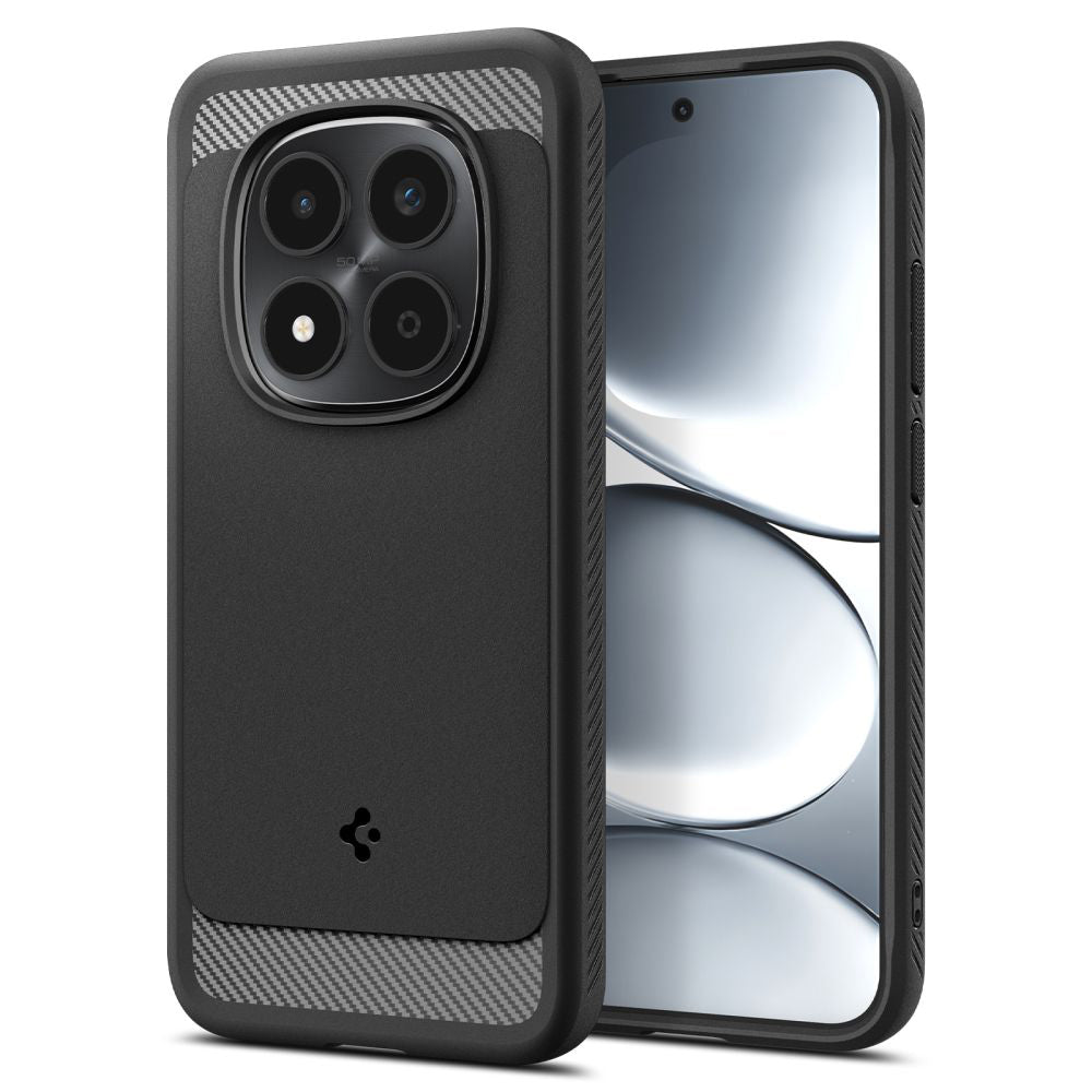 Hoes voor Xiaomi Redmi Note 15 Pro 5G, Spigen, Rugged Armor, Matzwart ACS10460