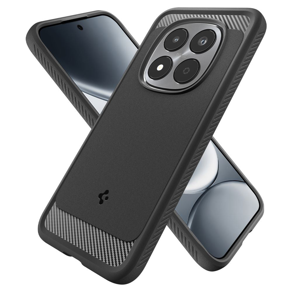 Hoes voor Xiaomi Redmi Note 15 Pro 5G, Spigen, Rugged Armor, Matzwart ACS10460