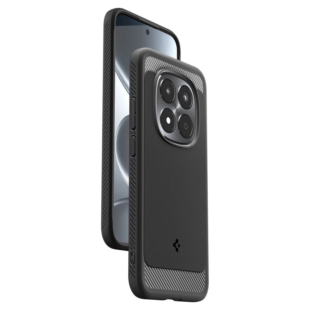 Hoes voor Xiaomi Redmi Note 15 Pro 5G, Spigen, Rugged Armor, Matzwart ACS10460
