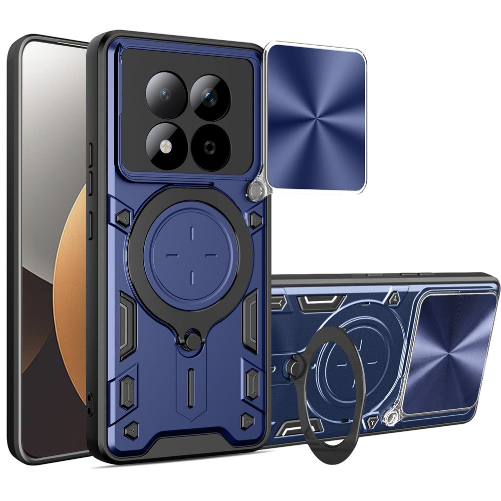 Hoes voor Xiaomi Redmi Note 15 Pro 5G, Techsuit, CamGuard Pro, Blauw