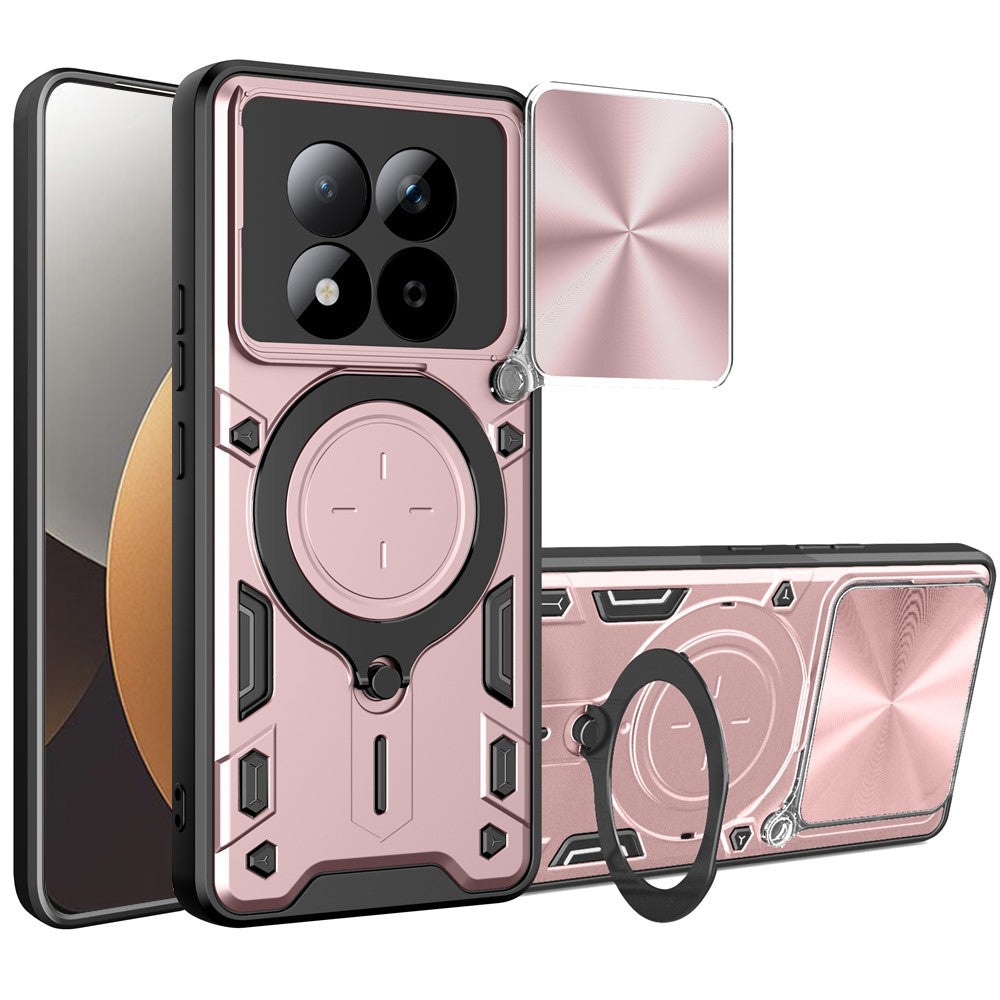 Hoes voor Xiaomi Redmi Note 15 Pro 5G, Techsuit, CamGuard Pro, Goudroze