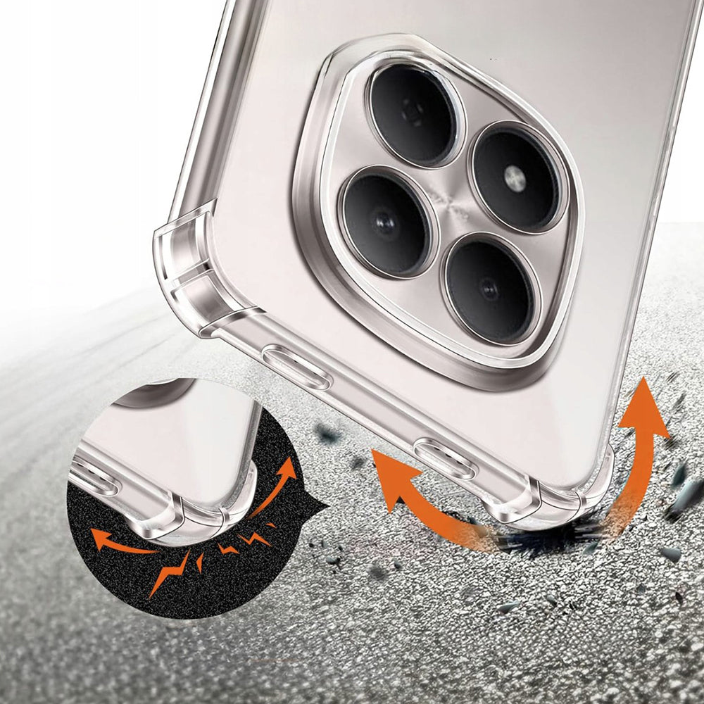 Hoes voor Xiaomi Redmi Note 15 Pro 5G, Techsuit, Schokbestendig Clear, Transparant