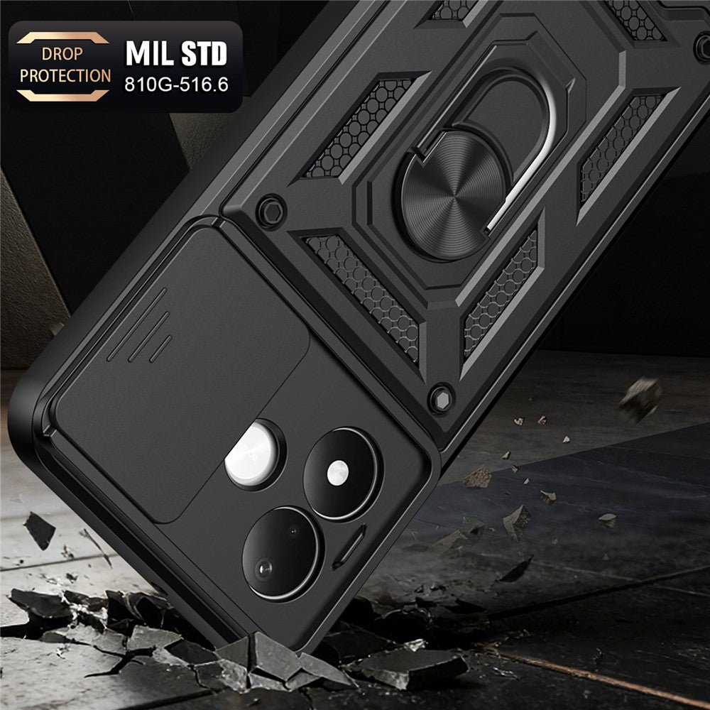 Hoesje voor Xiaomi Redmi Note 17 4G / Note 17 5G, Techsuit, CamShield, goudkleurig