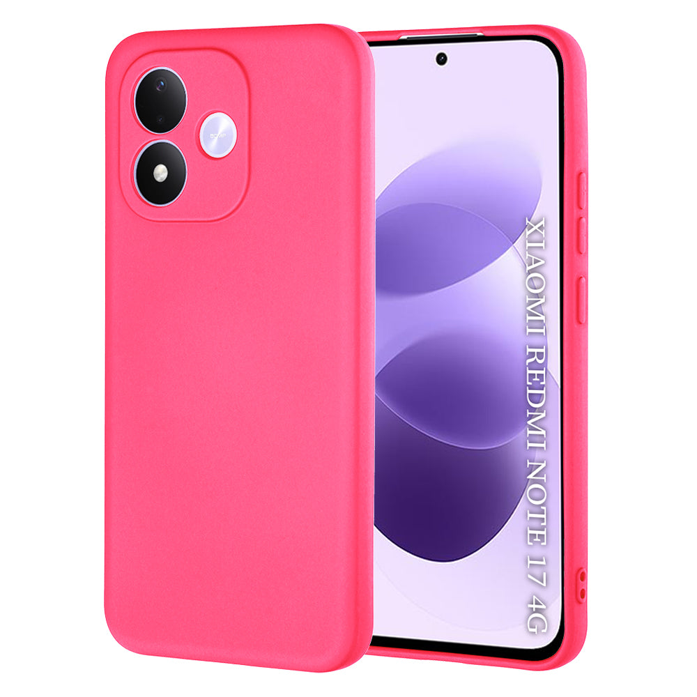 Hoesje voor Xiaomi Redmi Note 17 4G / Note 17 5G, Techsuit, SoftFlex, donkerroze