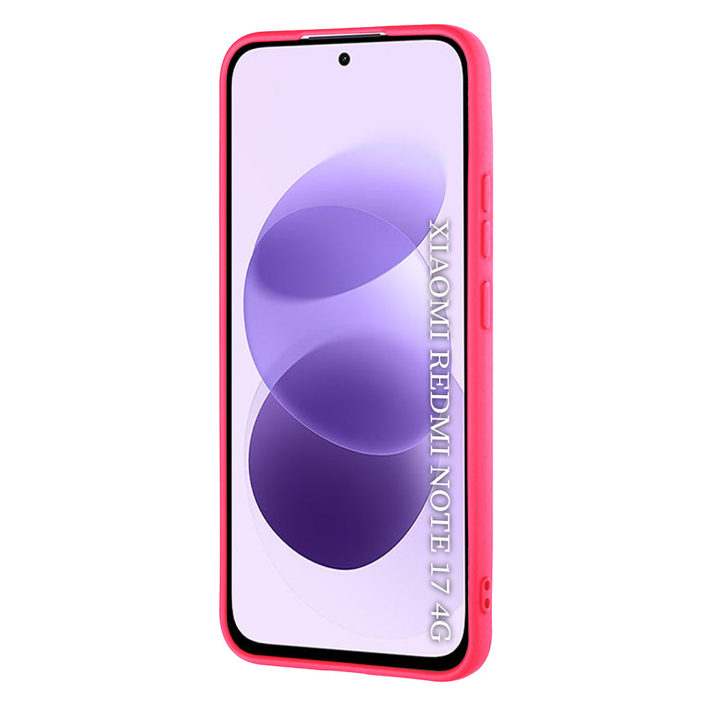 Hoesje voor Xiaomi Redmi Note 17 4G / Note 17 5G, Techsuit, SoftFlex, donkerroze