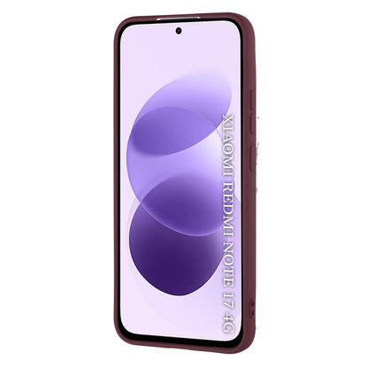 Hoesje voor Xiaomi Redmi Note 17 4G / Note 17 5G, Techsuit, SoftFlex, bordeauxrood

