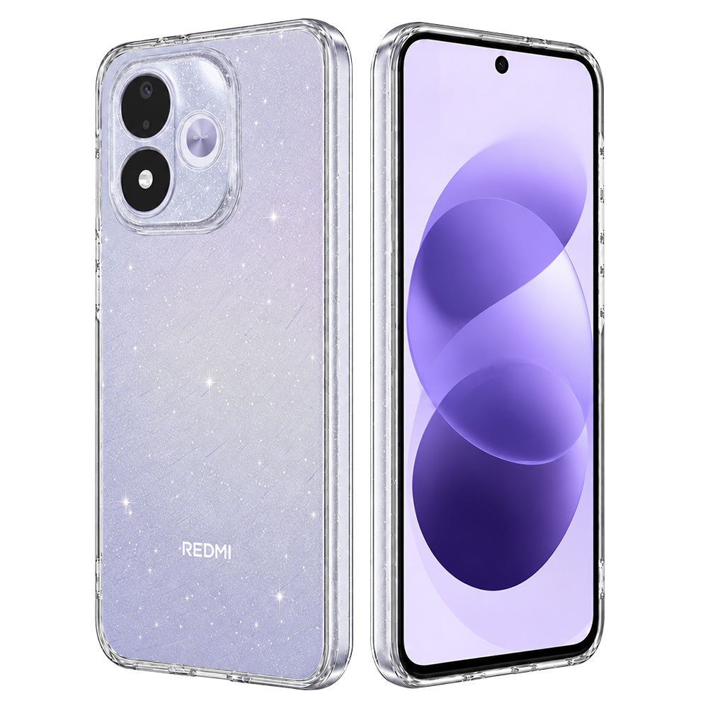 Telefoonhoesje voor Xiaomi Redmi Note 17 4G / Note 17 5G, Techsuit, SparkleSkin, transparant