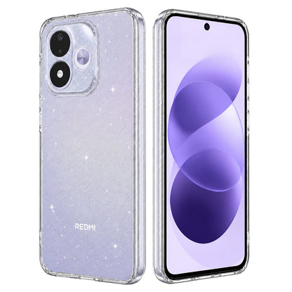 Telefoonhoesje voor Xiaomi Redmi Note 17 4G / Note 17 5G, Techsuit, SparkleSkin, transparant