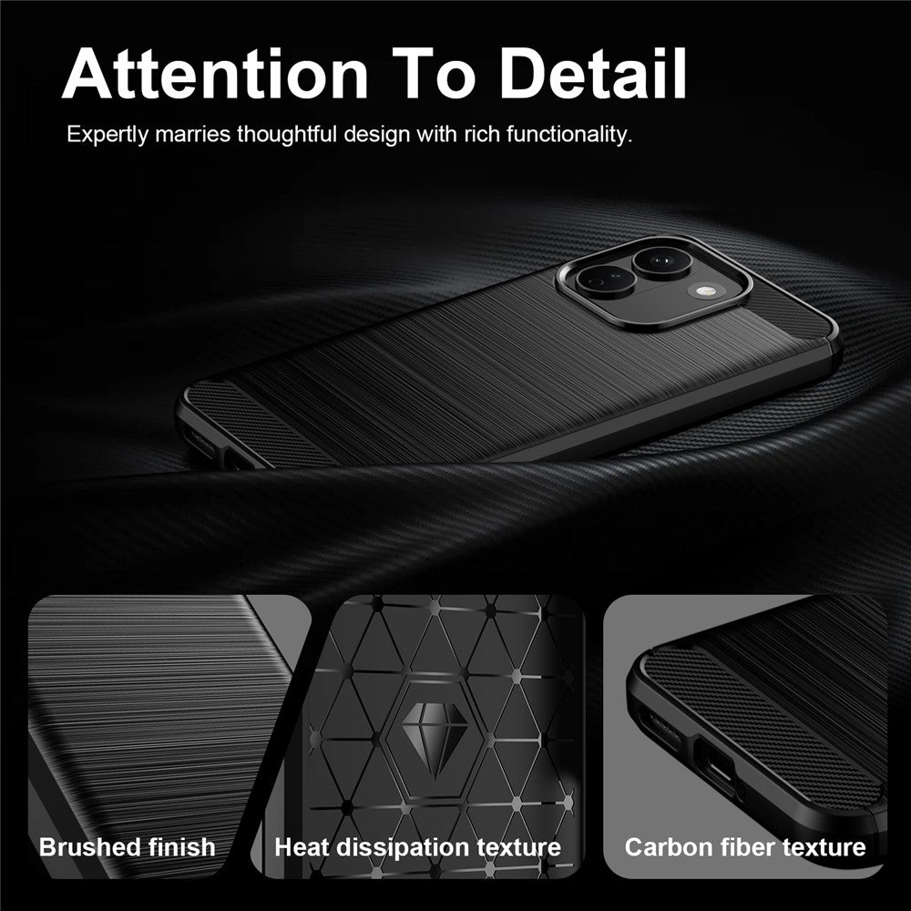 Hoes voor Xiaomi Redmi Note 17 Pro Max, Techsuit, Carbon, Zwart
