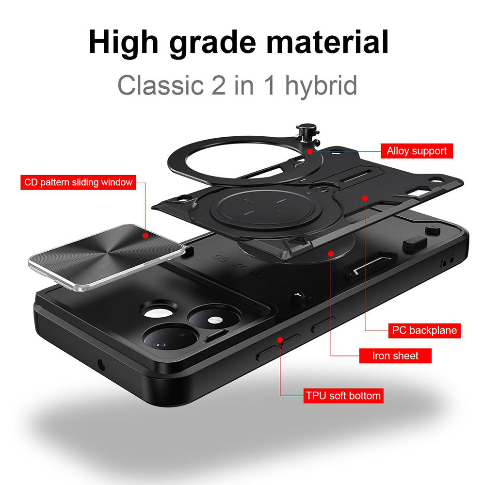 Hoesje voor Xiaomi Redmi Note 17 Pro, Techsuit, CamGuard Pro, blauw