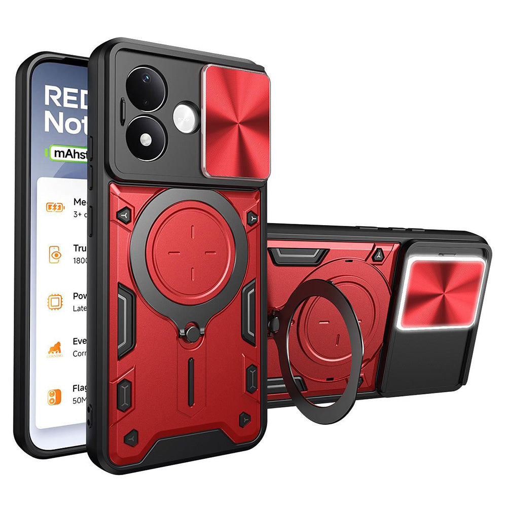 Hoesje voor Xiaomi Redmi Note 17 Pro, Techsuit, CamGuard Pro, rood