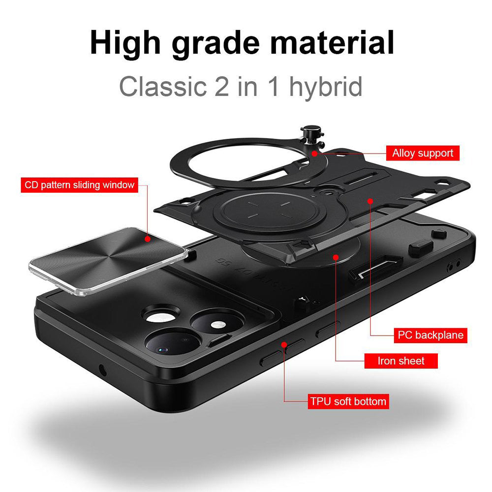 Hoesje voor Xiaomi Redmi Note 17 Pro, Techsuit, CamGuard Pro, rood