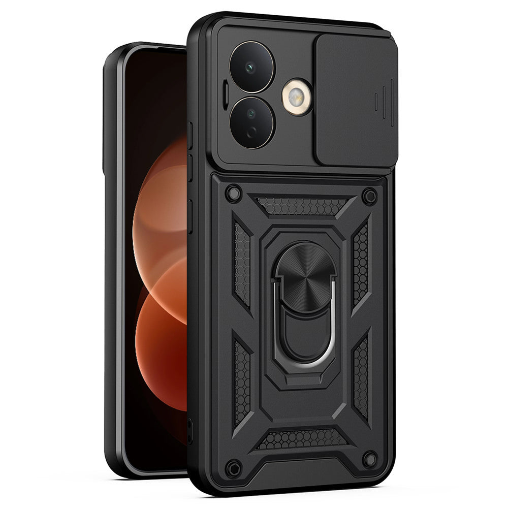 Telefoonhoesje voor Xiaomi Redmi Note 17 Pro, Techsuit, CamShield, zwart